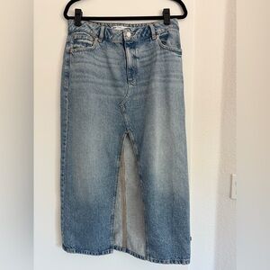 Garage Women's Light Blue Denim Skirt